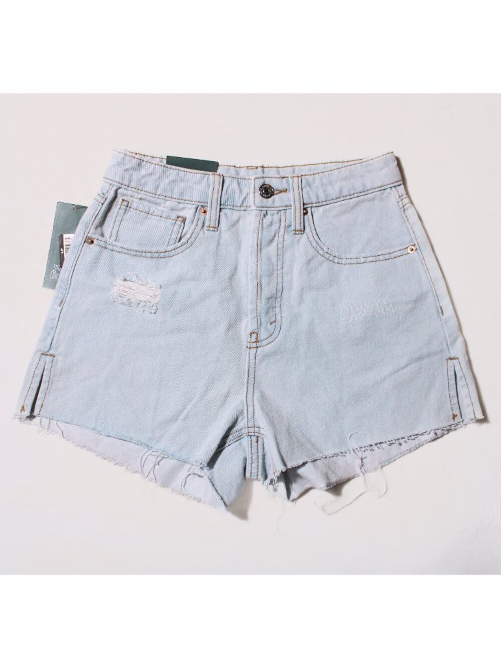 Wild Fable Super High Rise Cut Off Denim Jean Shorts Light Wash Sizes 00 & 4
